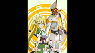 Suguha Kiria Leafa As Kamen Rider Wiseman Sword Art Online X Kamen Rider Wizard Edit