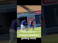 Roki back at Dodgers Stadium getting ready #dodgers #losangelesdodgers