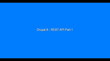DRUPAL 8  REST  API