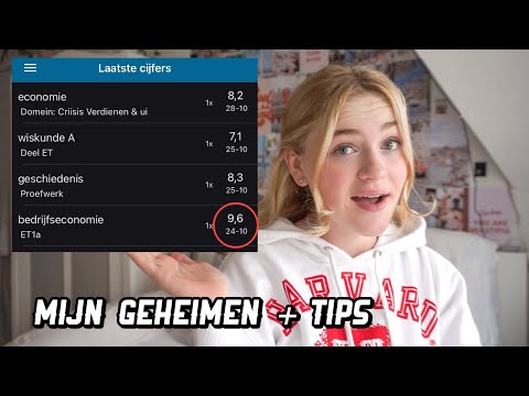 MAKKELIJK HOGE CIJFERS HALEN! mijn geheimen + tips