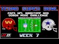 Tecmo Super Bowl - HARDTYPE MOD | COACH MODE CHALLENGE - Commanders @ Cowboys (Week 7) NES