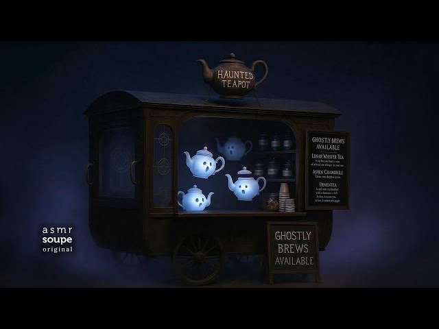 여름특집 ASMR 밤에만 열리는 유령의 찻주전자 마차👻오르골 음악과 소리들 Haunted Teapot Ambience & Music Box