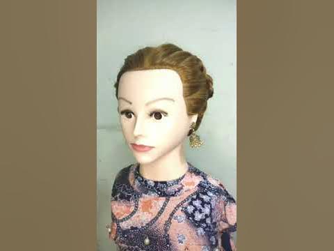  easy two side french braid crown hairstyle | braided crown bun ...