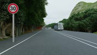 Feel The Ride With Nature, Full Of Trees Render Of Cloudy And Peace Environment Ride