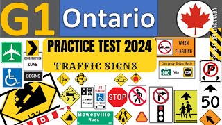 G1 test Ontario 2024 | Ontario G1 Test Most Important Traffic Signs | Ontario G1 Practice Test 2024