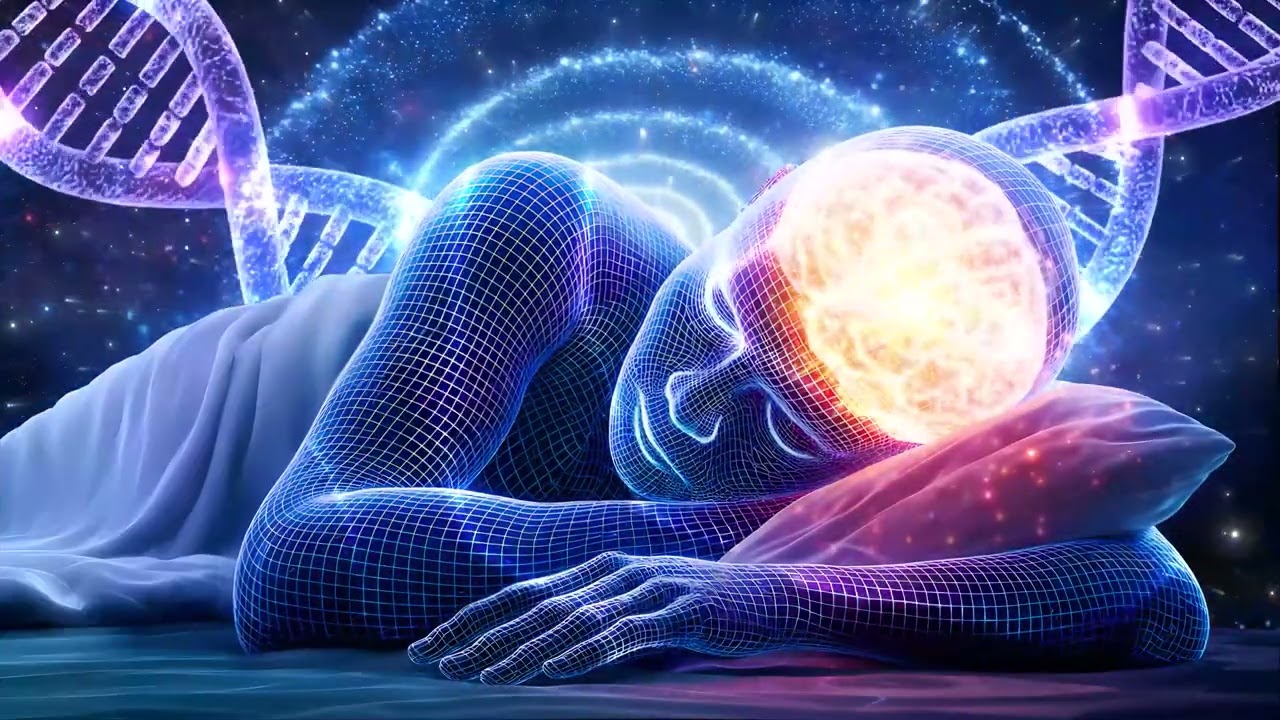 432Hz Alpha Waves Deep Healing Sleep for Body & Mind, Brain Massage & Memory Restoration