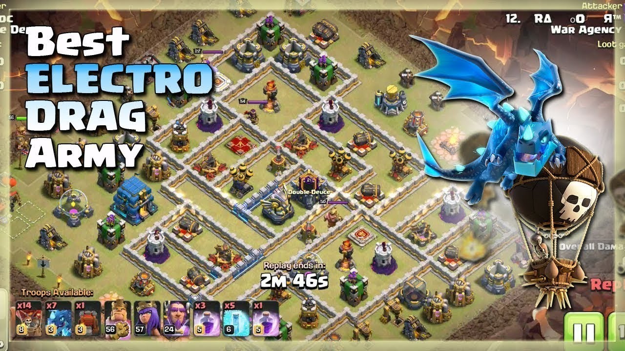 Best Air Attack Gameplay / Strategies At TH 12 , TH 12  LET'S PLAY ... 