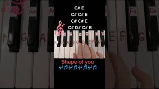 Ed Sheeran - Shape of You #piano #shorts #EdSheeran screenshot 5