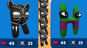 Merge Alphabet Dino Run Vs Merge Number Run,Number Lore,Alphabet Lore⭐ Abcdefghiwxyz