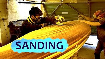 Sanding the Hull - Cedar Strip Canoe Build Part 4