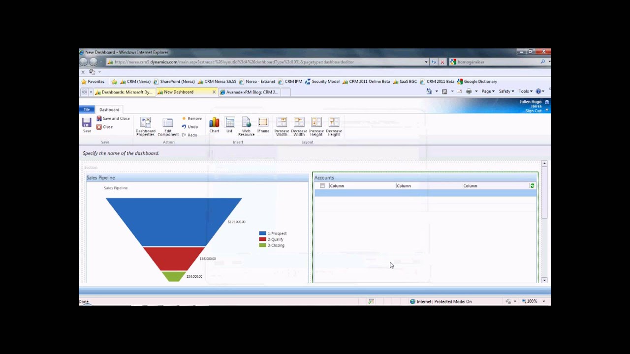 Microsoft Dynamics CRM 2011 - Key New Features (Part 3) - Dashboards ...