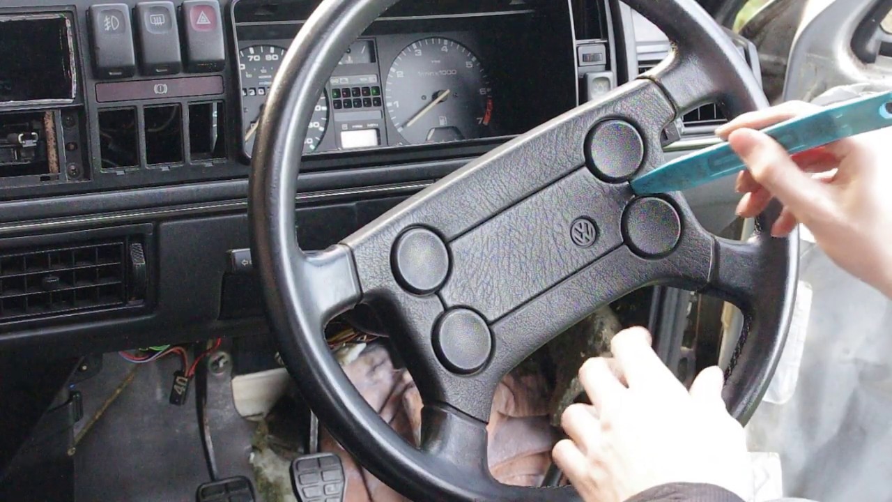 How to remove Mk1 / Mk2 Golf steering wheel YouTube