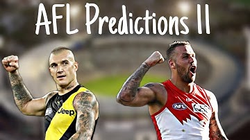 AFL Predictions Round 11