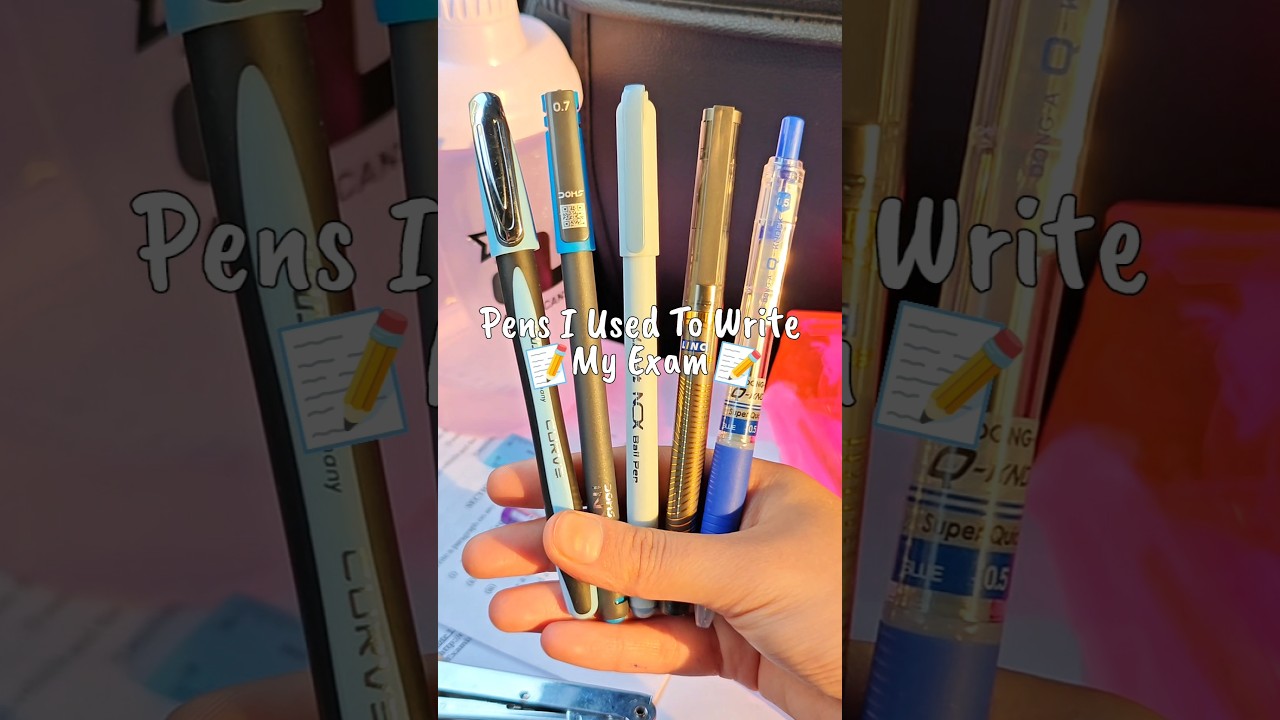 Ручки, которые я использовал для написания экзамена 🤓✍🏻 