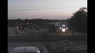 Making Hay When the Sun Shines Belfast Castlereagh Tractors With Lights on Work Well into Evening
