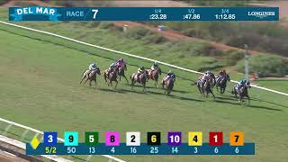 Mayacama wins race 7 at Del Mar 8/31/25