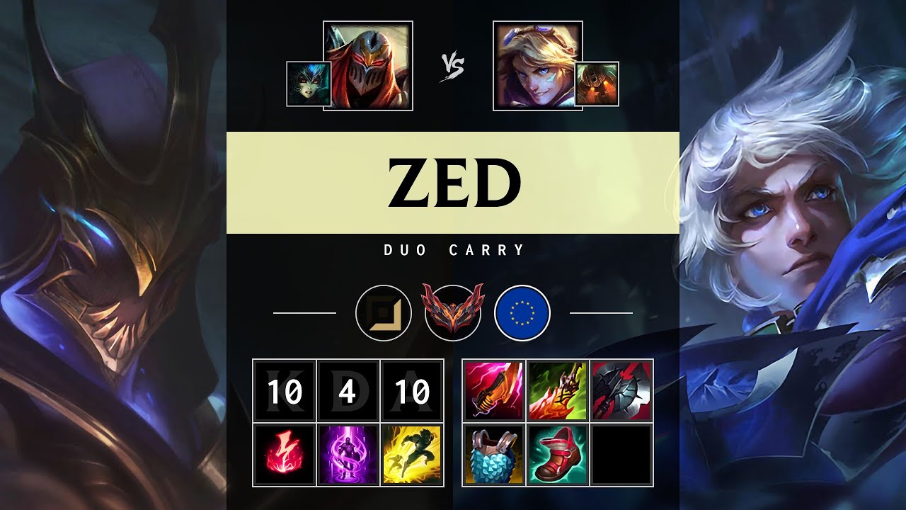 Zed ADC vs Ezreal: Unstoppable - EUW Grandmaster Patch 14.23