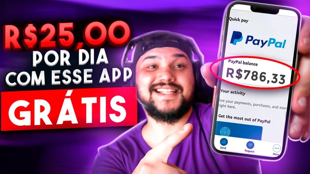 APP PARA GANHAR DINHEIRO via PAYPAL GRÁTIS – R$25 reais POR DIA