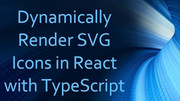 Dynamically Render SVG Icons in React with TypeScript