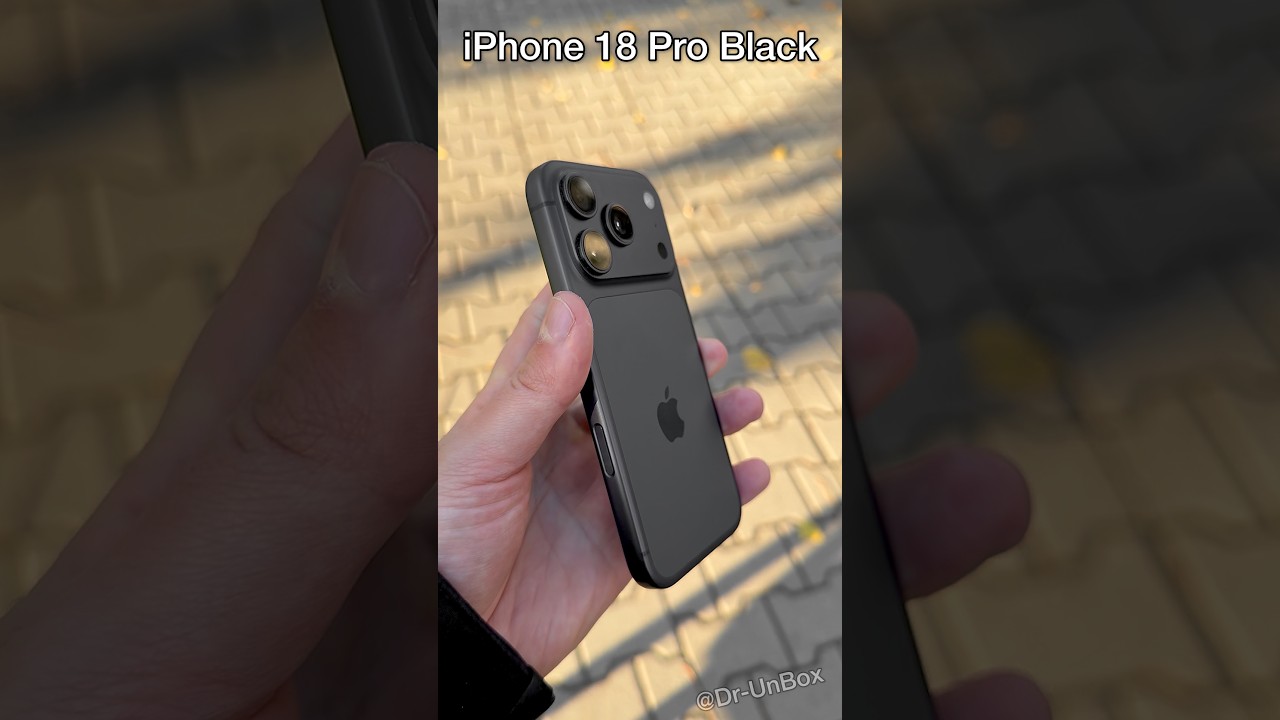 iPhone 18 Pro Black Hands On⚡️ #shorts #trending #iphone #iphone18pro #iphone18 #iphone18promax #ios