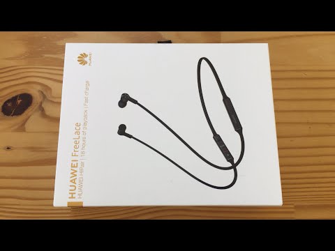 Huawei Freelace wireless earbuds unboxing (live)