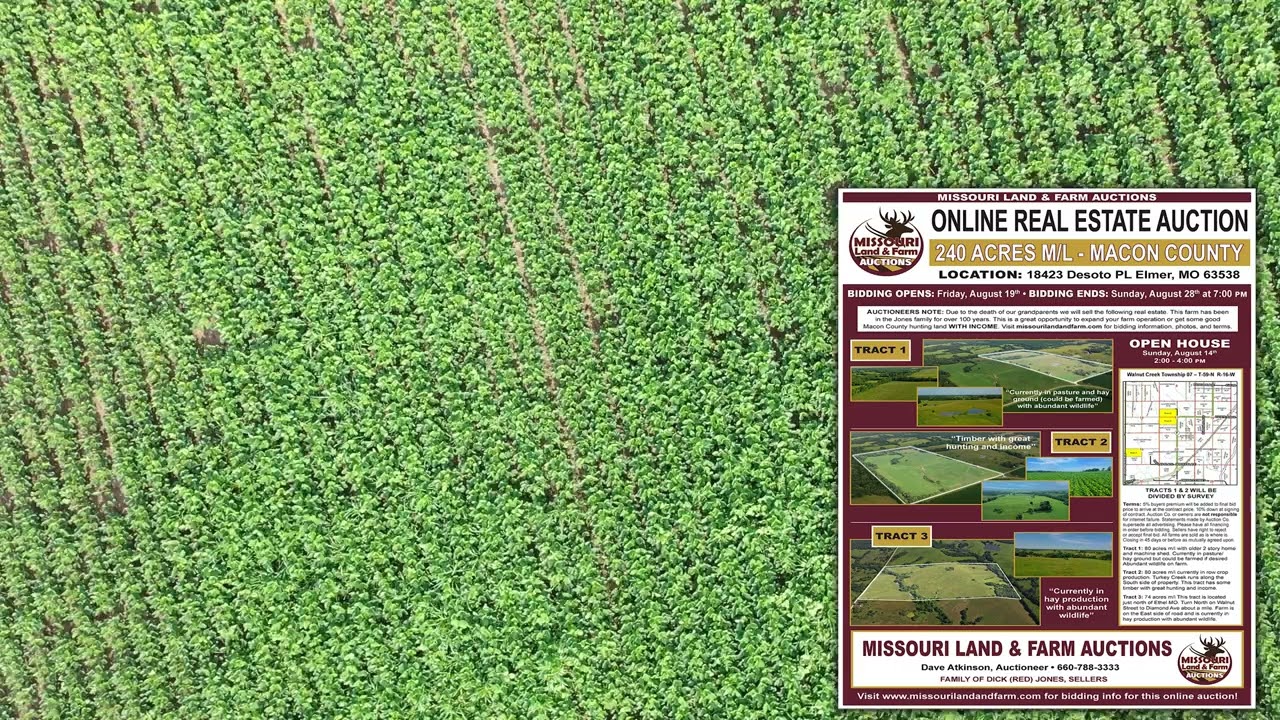 Northern Missouri Land for Auction