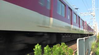 近鉄奈良線 大和西大寺駅 - 新大宮駅間踏切にて