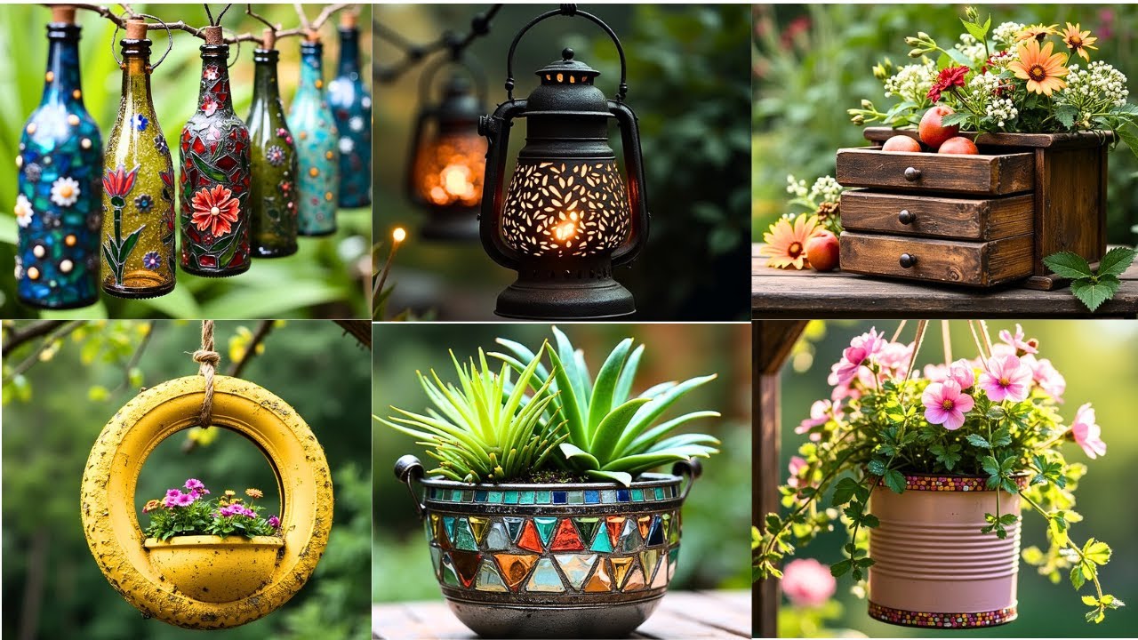 Гениальные идеи по переделке садового декора для преображения любого открытого пространства!