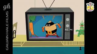 The Powerpuff Girls watching Supertato