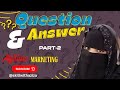 Question ❓ answer part #2 full information like share subscribe to my@skillwithaziza#WFH#freelancing