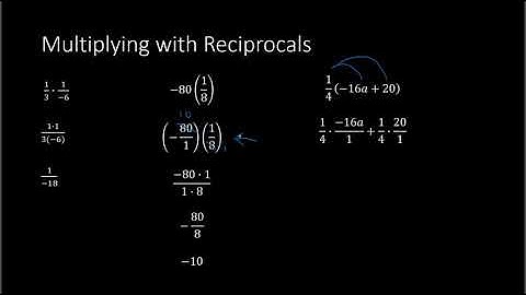 The Reciprocal of a Real Number (Algebra 1)
