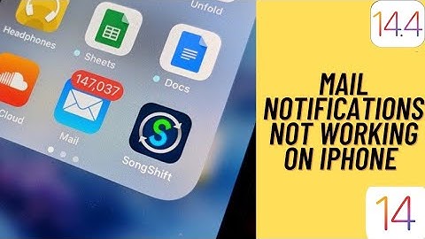 How To Fix Mail Notifications Not Working On iPhone and iPad iPod Touch After iOS 14 , 14.4 Update