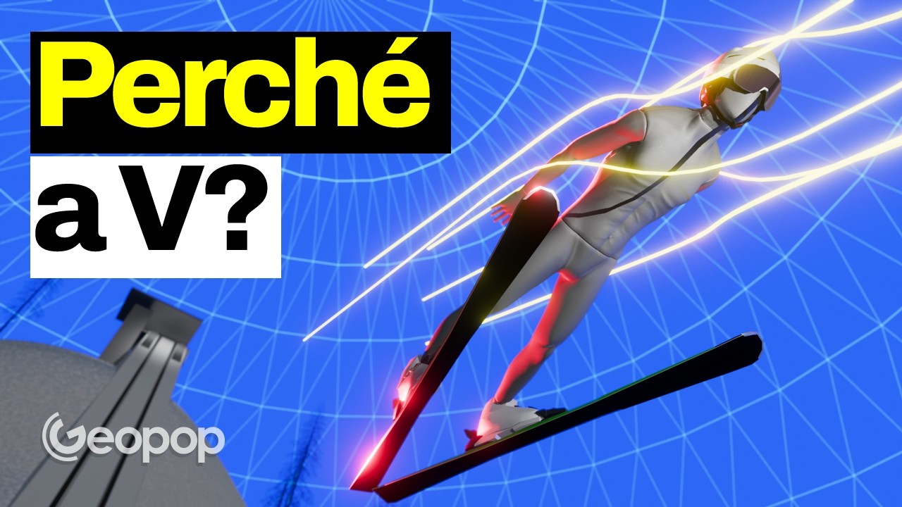 La fisica del salto con gli sci, lo sport olimpico da record: perché saltano a V e come atterrano