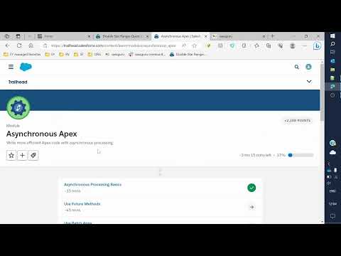 Asynchronous Apex : Chp 1 : Asynchronous Processing Basics | Module | Salesforce Trailhead