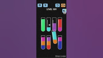 solve and solution water color sort game level 1811