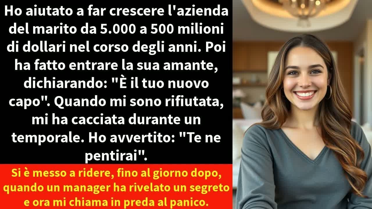 Mi appoggiai al muro fuori dal suo ufficio, cercando di calmarmi. Non era il Brooks che avevo sposato. "Annullala. È un ordine, non una richiesta. Punto." La sua voce fredda mi risuonava ancora...
