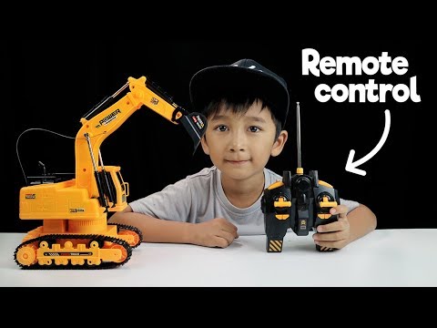 Mainan Anak Excavator RC yang Murah Meriah: Unboxing dan Testing. 