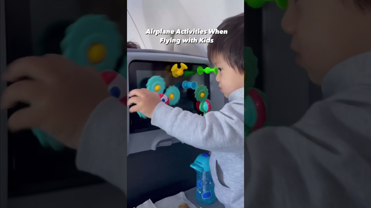 Airplane activities when flying with kids