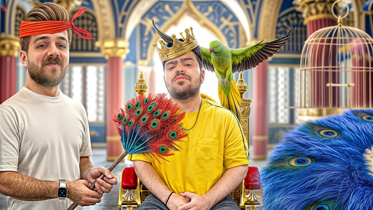 بنیامین واسه 24ساعت خدمتکار من شد😂