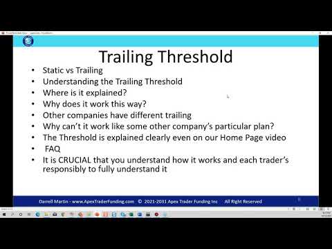 Trailing Threshold and Rtrader