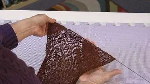 How to Block Lace Using Lace Blocking Wires