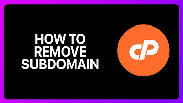 How To Remove Subdomain In cPanel tutorial