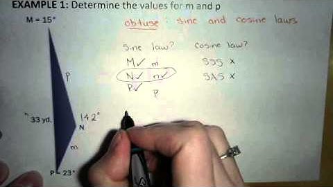 MAP4C - 1.7 Problem Solving with Oblique Triangles Lesson and Example