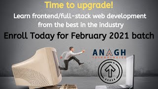 AnaghTech UI/Frontend/Fullstack/Web Development Training Program Feb 2023