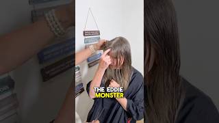 How to Cut Perfect Bangs With a Difficult Cowlick #hairstyling #shorts