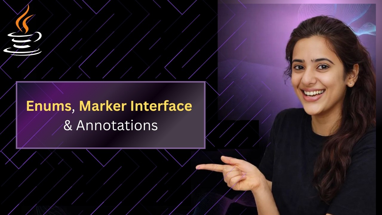 Enums, Marker Interfaces & Annotations in Java - YouTube