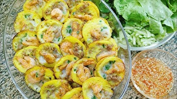 Bánh Khọt Miền Tây làm bằng gạo tự xay,  bánh thơm ngon