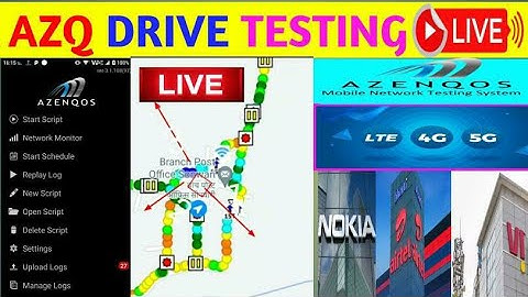 AZQ Drive test/AZQ Drive test 4G (LTE)AZQ Drive Scft/Live dekhe Azq tools drive testing/SCFT telecom