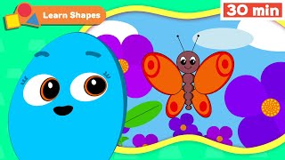 Shapes School | Educational videos for Babies | Learn Shapes for kids | Butterfly | First University