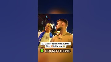 Ed Matthews told this drunk guy to put the FRIES in the bag 😂😂